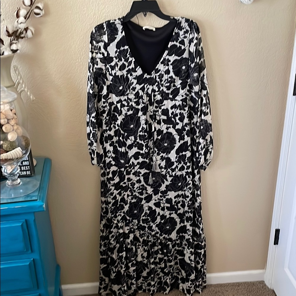Love stitch long lined dress
